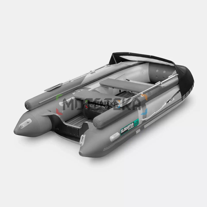 Лодка ПВХ GLADIATOR (Гладиатор) E 450 X светло-серый/тёмно-серый (Спб)