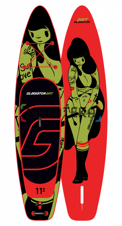 Надувная доска для sup - бординга Gladiator (Гладиатор) TATTOO 11.2 (2021)
