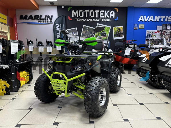 Квадроцикл детский ATV BULLY 125 LD premium серый/зелёный (машинокомплект) | Мототека